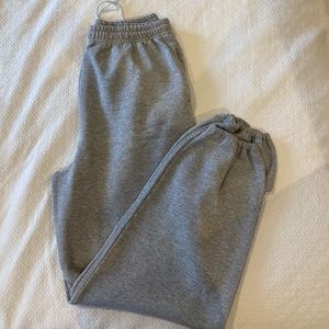 Grey sweatpants